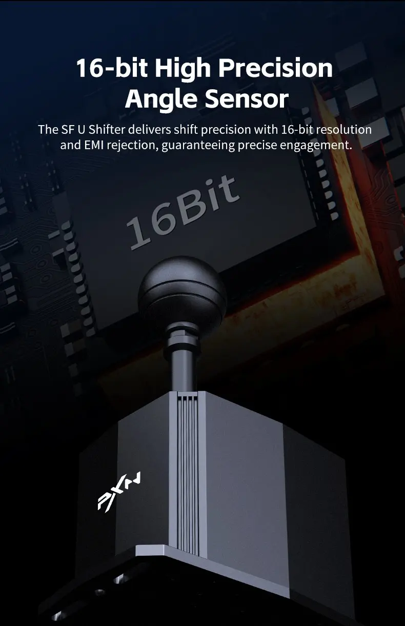 PXN SF U Manuelles Getriebe 7+1 Rennsimulator Kompatibel mit VD4/6/10/V99/V10Pro Lenkrad für PC – Detail 4