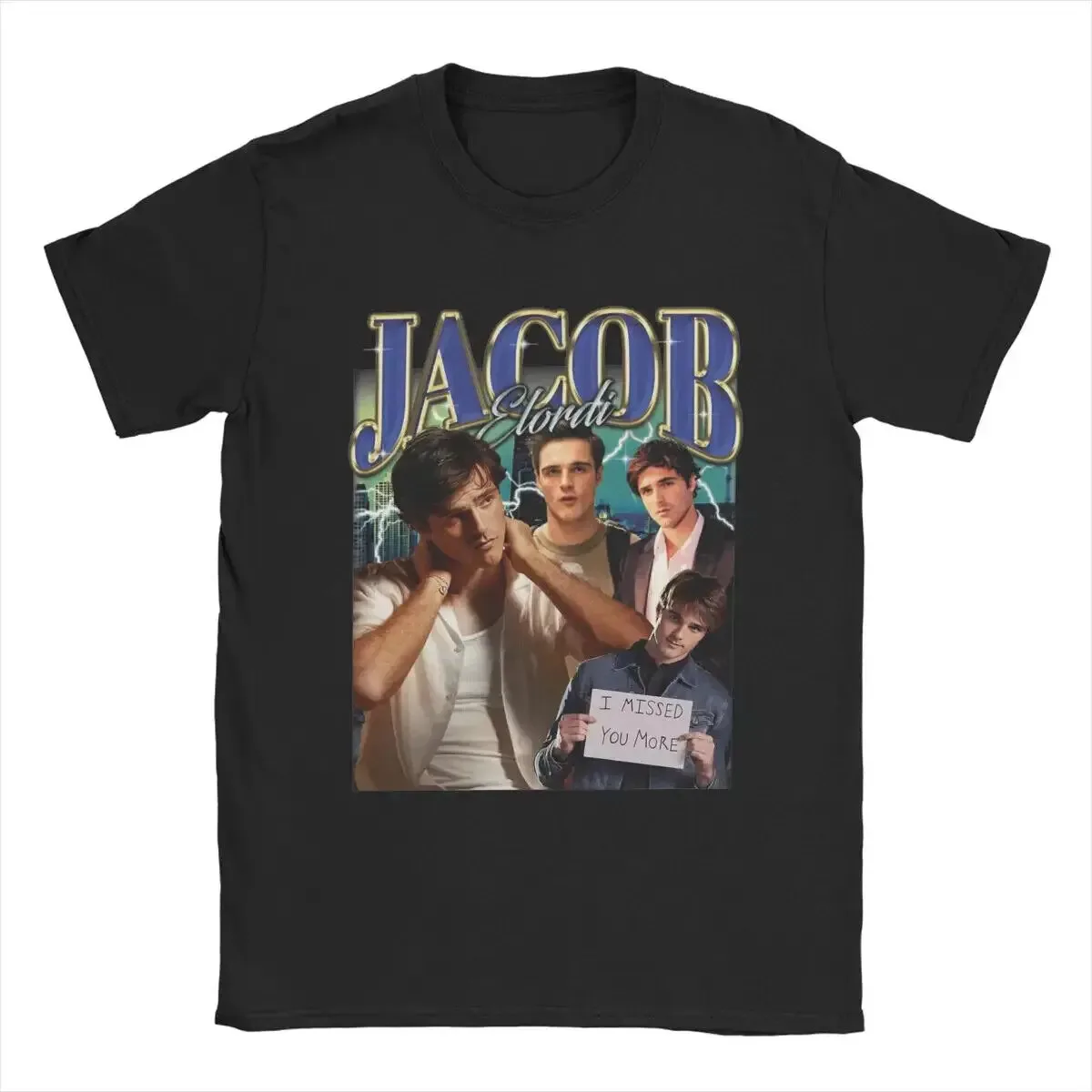 Jacob Elordi Men'S T Shirt Fashion O Neck Cotton