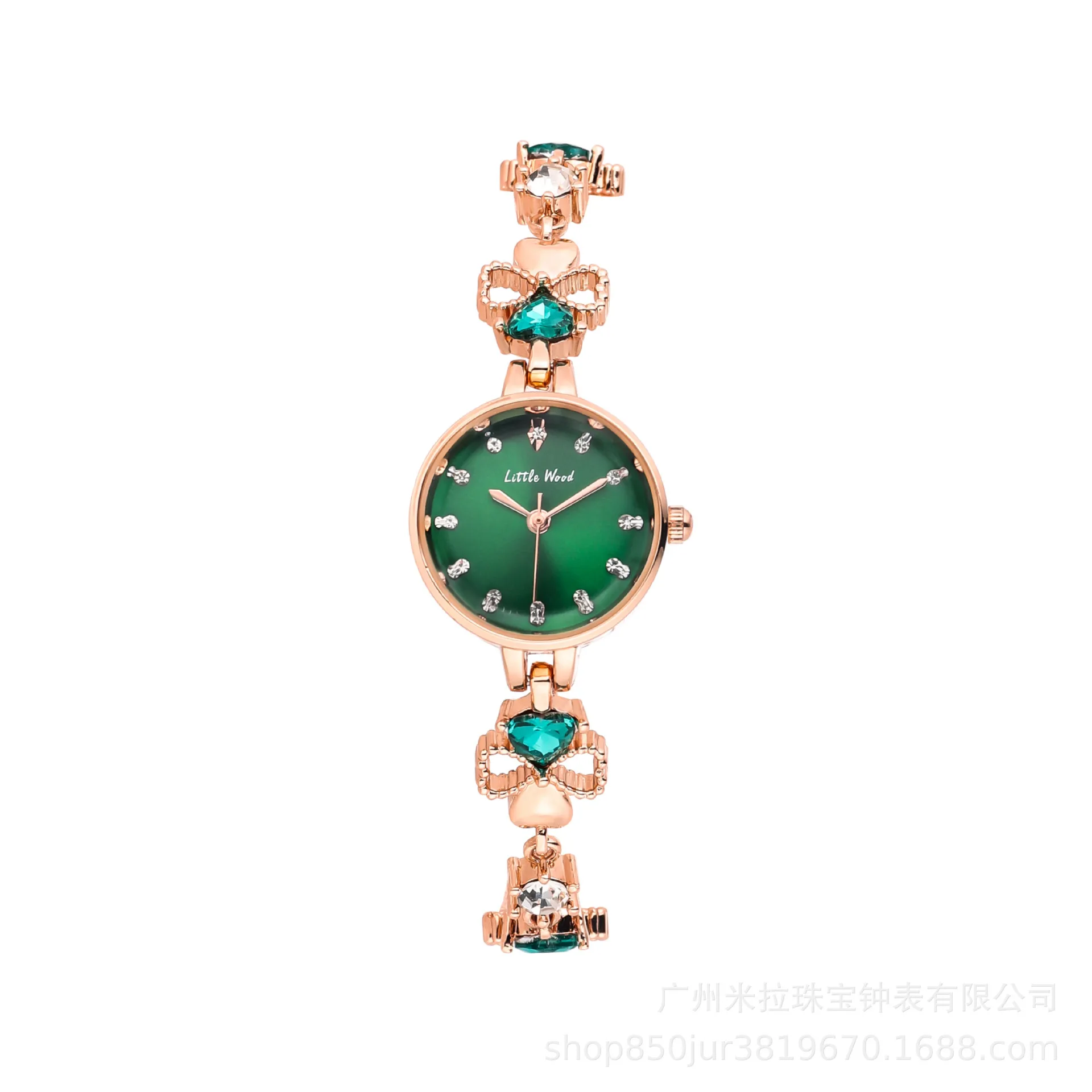 UTHAI L62 Women\'s Watches Fashion Quartz Light Luxury Ladies Bracelet Watch Waterproof Female\'s Temperament Green Bracelet Gift