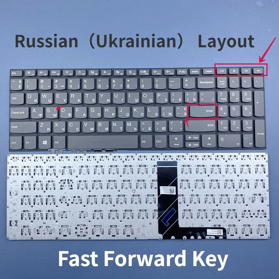 Latin Germany Russian Keyboard for Lenovo IdeaPad 330S-15 330S-15ARR 330S-15AST 330S-15IKB 330S-15ISK 7000-15 Series