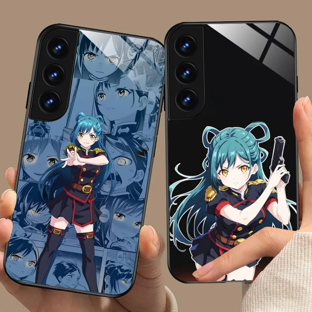 

Чехол для телефона Mato seihei no slave Himari для Samsung Galaxy A56 55 54 53 52 51 36 35 34 23 16 15 5G, стеклянный цветной чехол