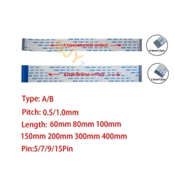 5Pin 7Pin 9Pin 15Pin FDavid FPC AWM 20624 80C 60V VW-1 0.5mm 1.0mm pio Flexible Câble 60-400mm