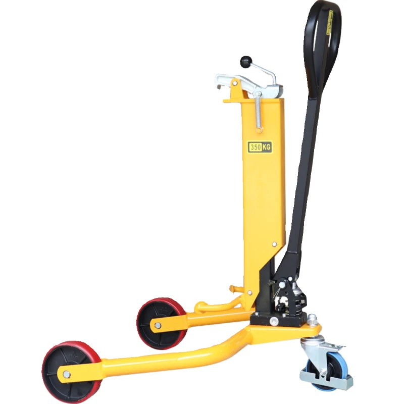 

Pedal oil drum truck lift hydraulic handling oil drum holder iron plastic drum universal