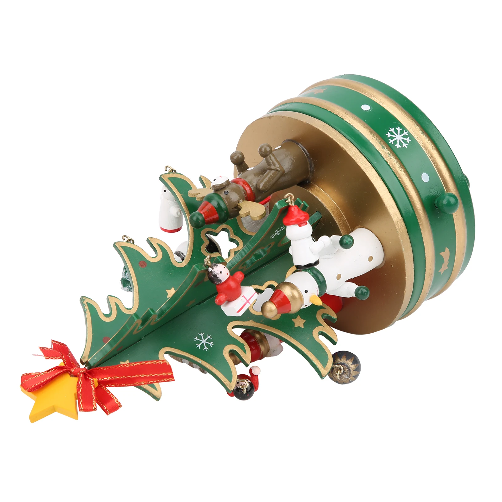 

Christmas Music Box Wood Xmas Decoration Gifts for Kid Green 11 x 21cm 4.3 x 8.3in 1 Music Box 9 Accessories