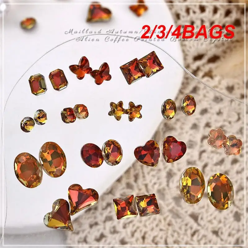 2/3/4BAGS Nail Accessories Water Proof Slim Nail Decoration Nail Art Trends Accessories Unique Design Elegant