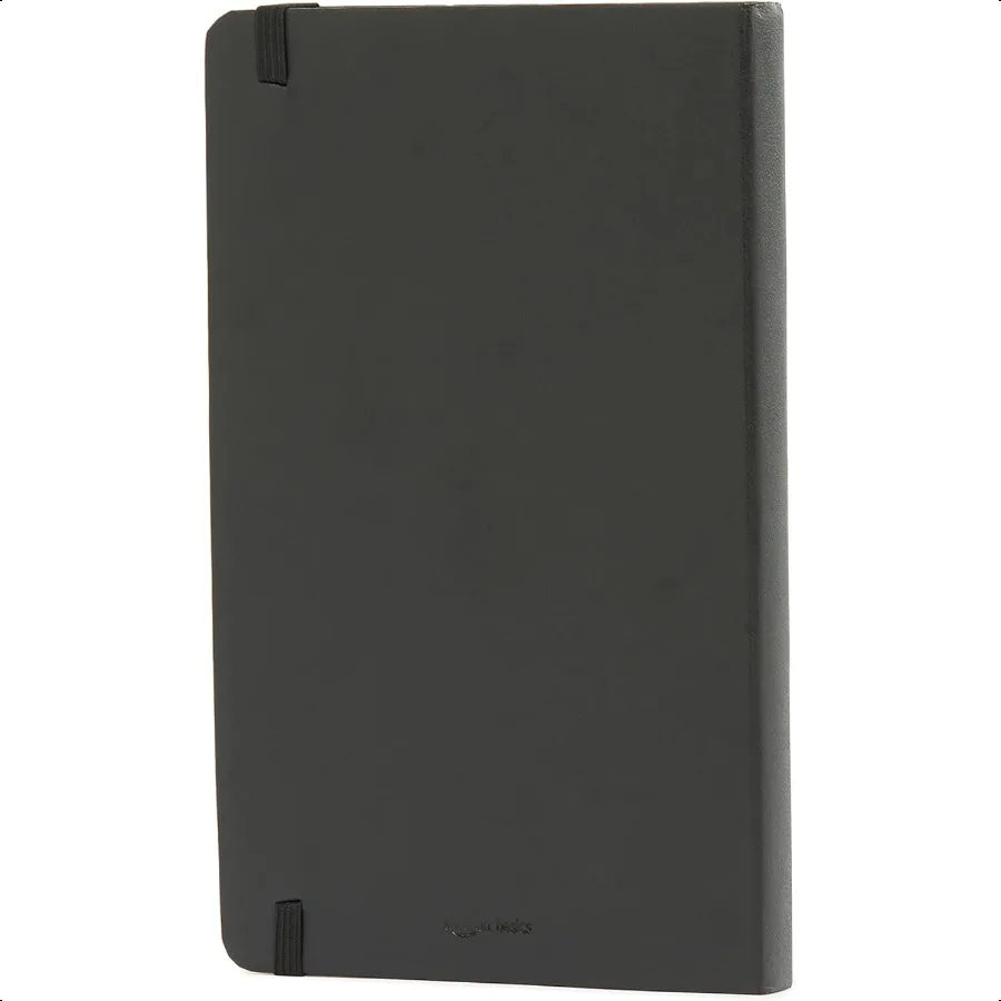 Classic Lined Notebook 240 Pages Hardcover 5 x 8.25Inch Black