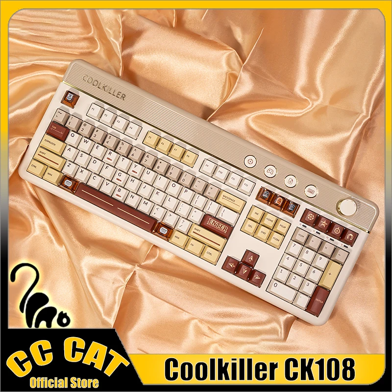 Coolkiller Ck108 tastiera meccanica con interruttore magnetico tastiere Bluetooth Wireless a 3 modalità tastiere da gioco Hot-Swap Esport personalizzate