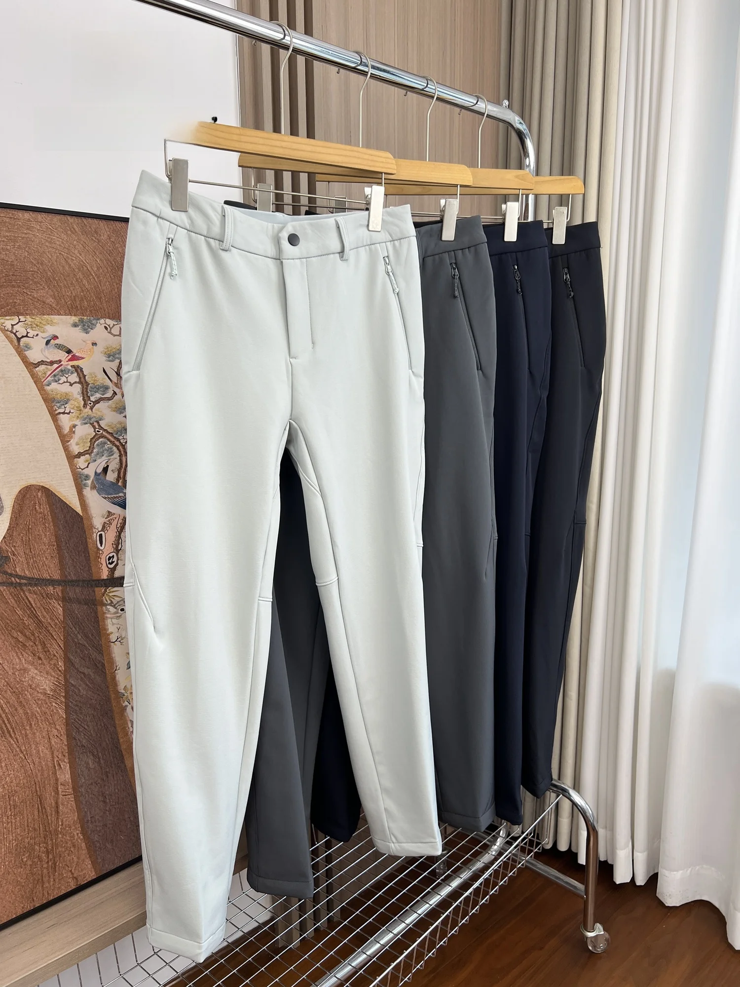 

Warm Fce Lined Sports Casual Pants Men's Autumn Winter Lightweight Versatile Straight Leg Pants Casual Comfortable Wear