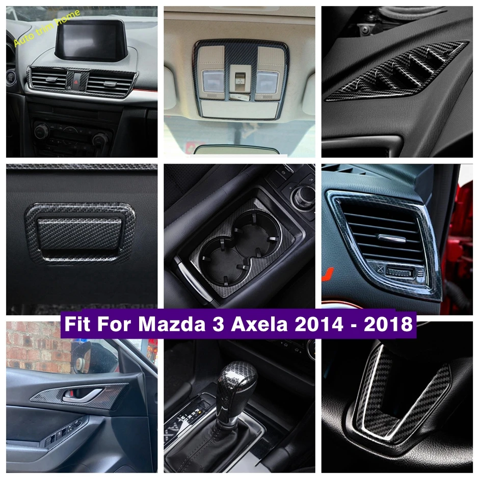 Window Lift Button Air AC Vent Frame Gear Shift Head Reading Light Lamp Cover Trim For Mazda 3 Axela 2014 - 2018 Car Accessories