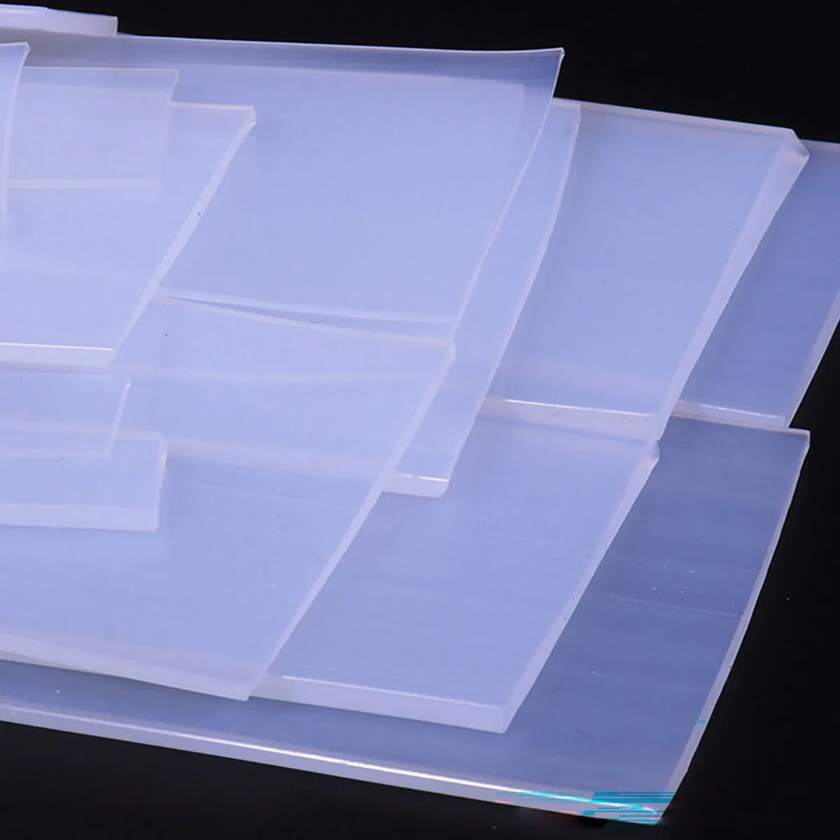 Solid Silicone Sealing Strip High Temp Elastic Anti-collision Square Flat Bar Full Roll