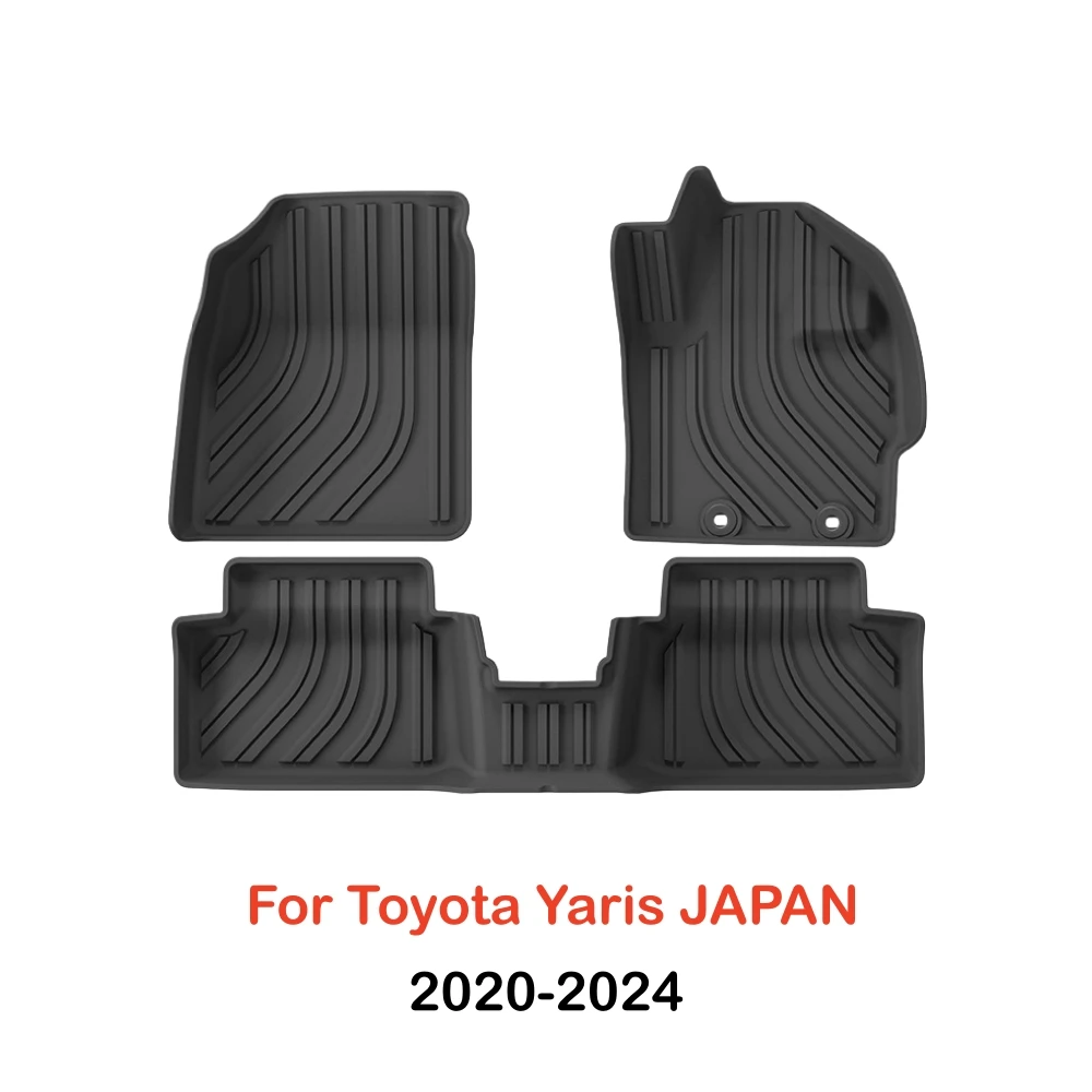 Gas-Autofußmatten für Toyota Yaris 2020-2024 Japan TPE 3D-Autofußmatten Wasserdicht Rutschfest Innenraum (Gas) Nicht für Yaris Cross – Detail 7