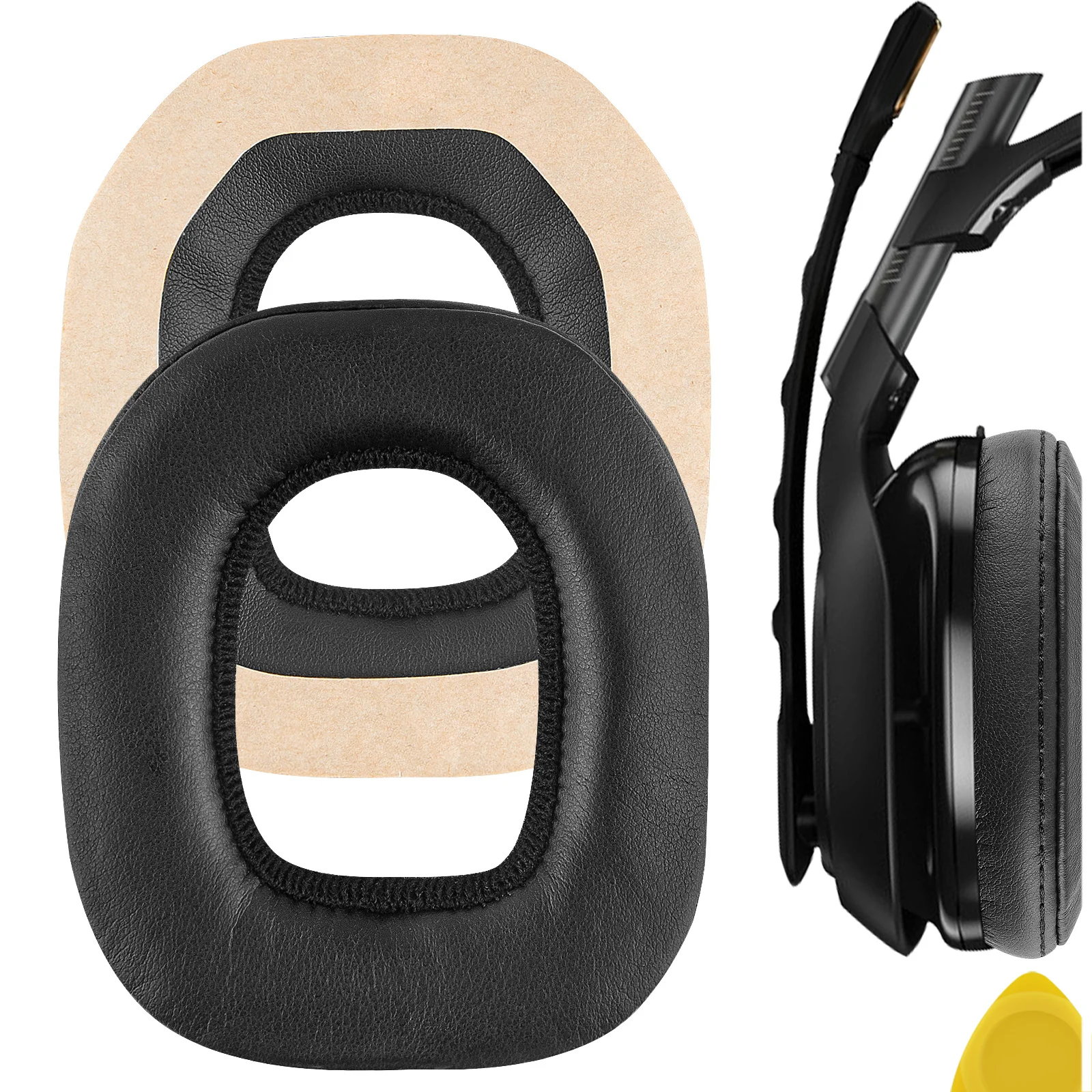 Geekria QuickFit Replacement Ear Pads for Astro A40 TR A50 Headphones Ear Cushions, Headset Earpads