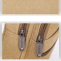 Xierya Men Canvas Crossbody Bag Wear-Resistant Outdoor Fashion Sports Bags for Men Black Male Casual Shoulder Bag Travel Satchel 4