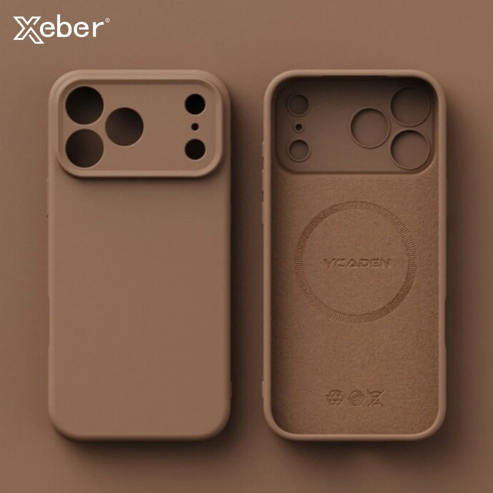 Liquid Silicone For Magsafe Magnetic Case For iPhone 17 Air 16 15 14 13 Pro Max Plus Wireless Charging Shockproof Soft Cover