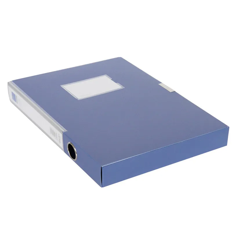 Caja de almacenamiento de documentos A4, accesorios de oficina, carpeta organizadora de archivos, bolsa de pvc, papelería de carpetas para Portafolio, 2 "de ancho trasero, 35mm, 5682