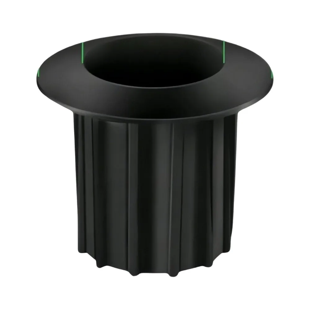 Umbrella Base Bushing Socket for Outdoor Tables to Maintain Pole Centering and Resist Sideways Shifting in Breezy Conditions