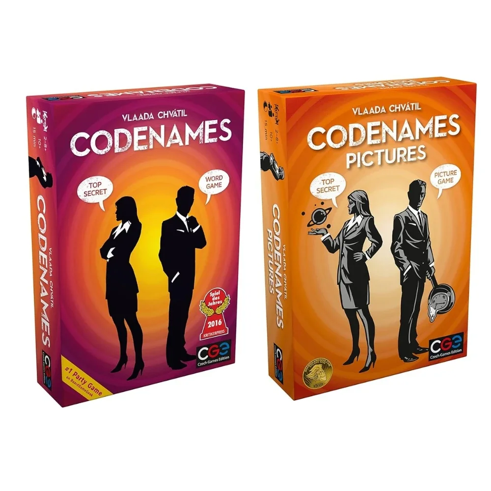 Codenames: Duet-Juego de deducción de palabras para dos jugadores por CGE Edición de juegos checos