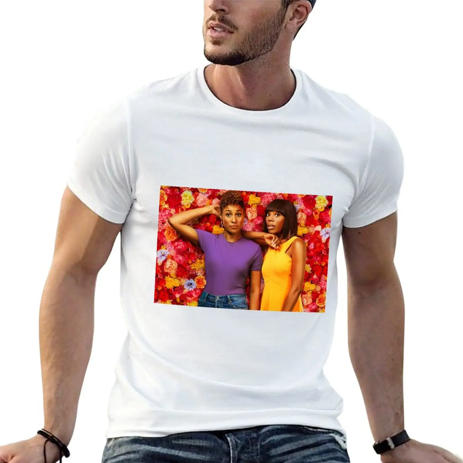 Camiseta Issa y Molly, camisetas para hombre, camiseta gráfica divertida, camiseta con estampado personalizado para hombre, camiseta de algodón