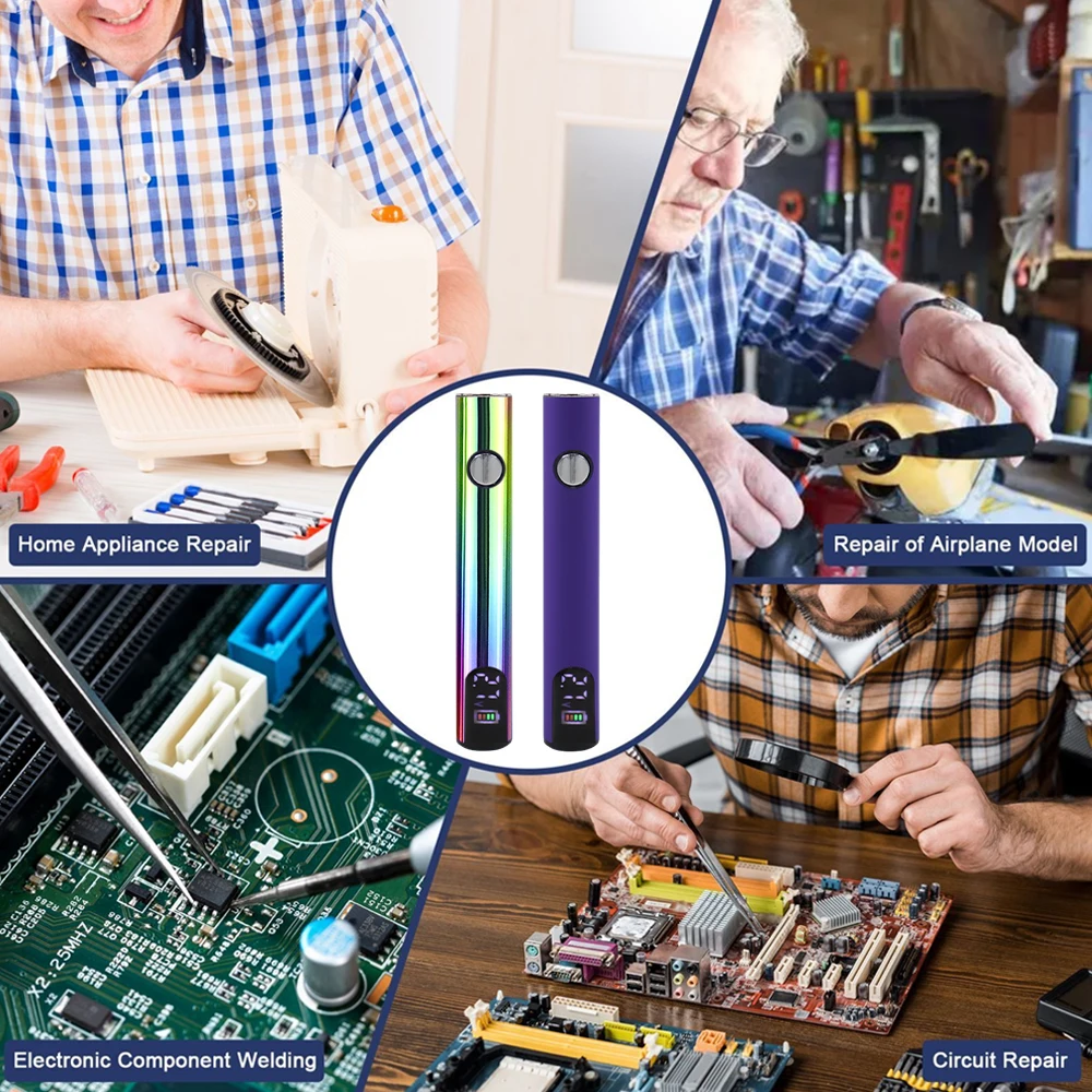 Digital 510 Electric Soldering Iron Battery 400MAH Preheating Battery Three Level Pressure Adjustment Battery Pole With Charge
