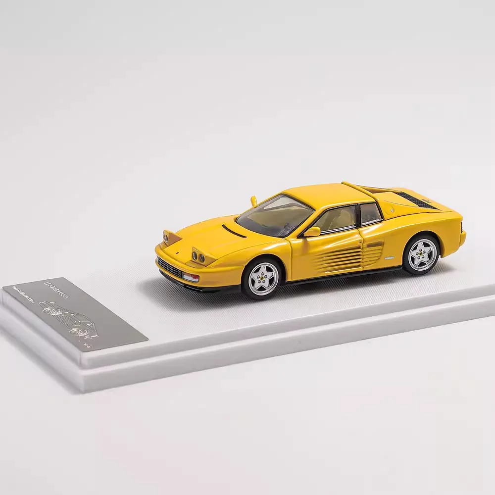 Diecast XF 1: 64 1988 Testarossa Retro Luxury Sports Car Standing Lamp Edition Alloy Car Model Collection Display Toy Gifts