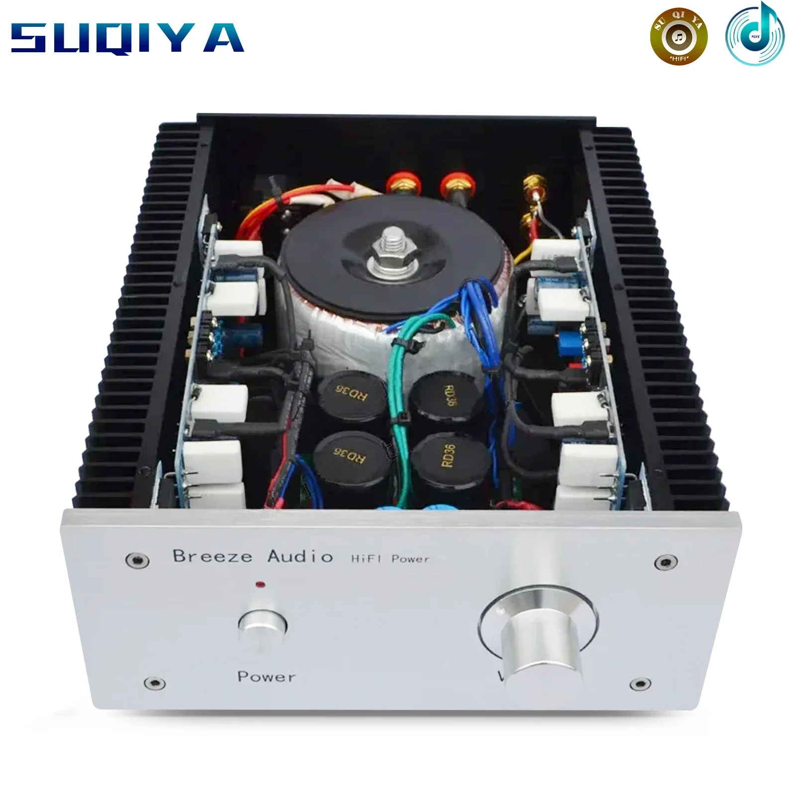 

AM-60 AC220V DIY fever class AB ON NJW0302 / NJW0281 amplifier 100W*2 transistor amplifier