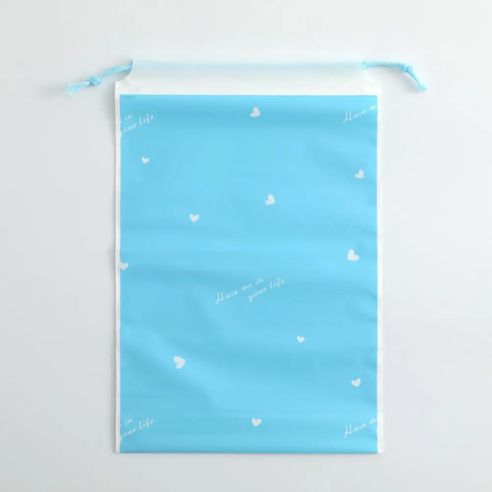 Borsa portaoggetti ecologica con coulisse da viaggio portatile 1PC per articoli vari Borsa per trucco da viaggio Borsa portaoggetti in plastica trasparente impermeabile