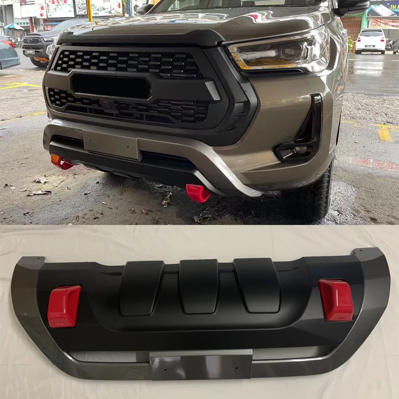 

Exterior Front Bumper Cover For Toyota Hilux Revo GR 2021 2022 Pickup Trucks Car Protective Frame Sheet Bumper Guard Cover