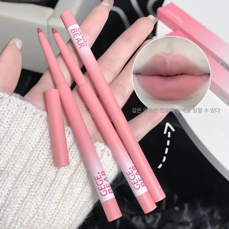 Waterproof Matte Lipliner Pencil Sexy Nude Brown Red Contour Tint Lipstick Lasting Non-stick Cup Lip Liner Lips Makeup Cosmetic