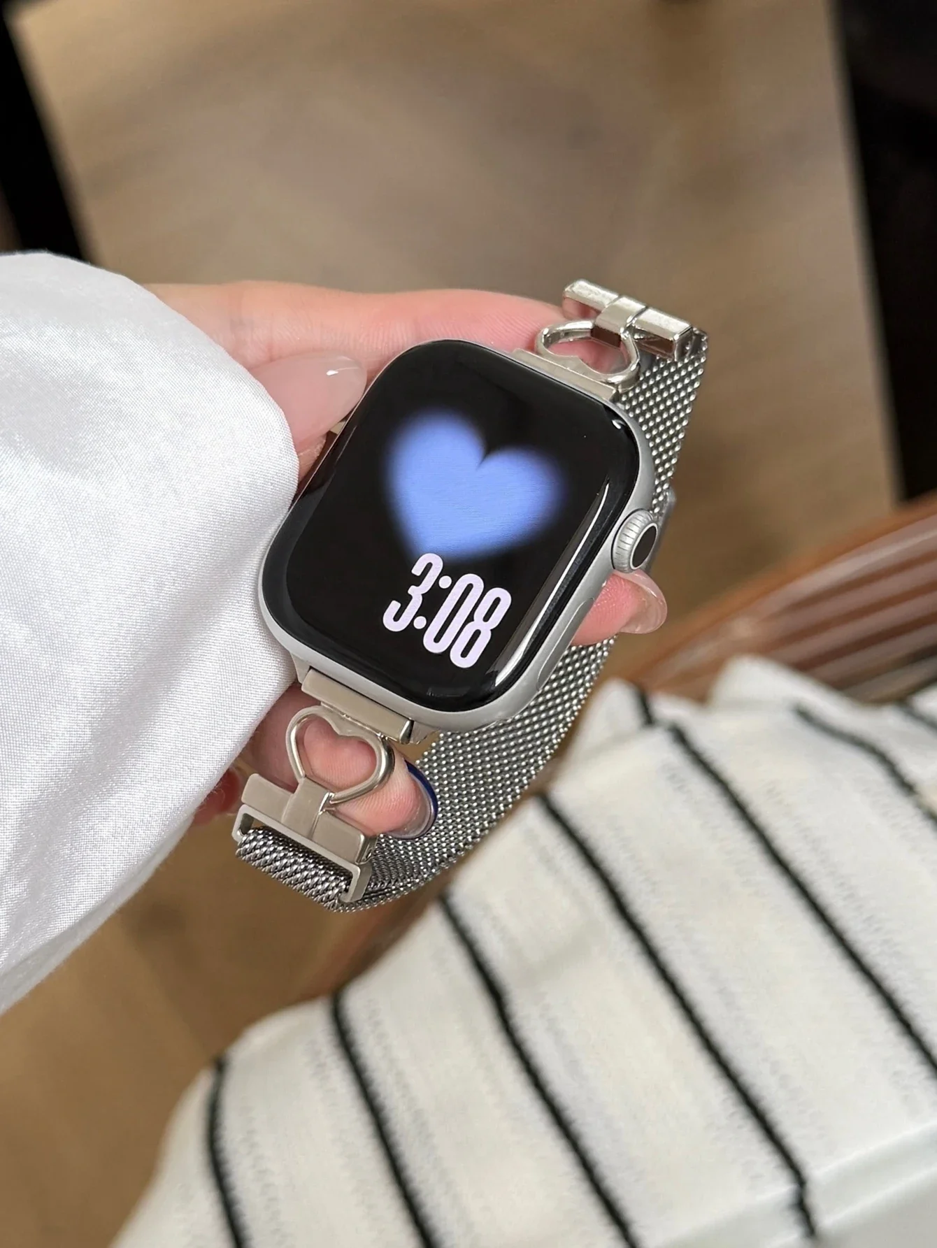 ممتاز الفولاذ المقاوم للصدأ حلقة سوار ل سوار ساعة يد آبل سلسلة 11/8/7/6/10/9 40 مللي متر 41 مللي متر 38 مللي متر 42 مللي متر 44 مللي متر 45 مللي متر 46 مللي متر حزام