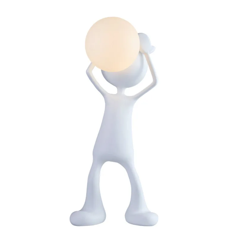 

personality designer living room bedroom bedside lamp sculpture humanoid study decoration ornament Internet celebrity desk lamp