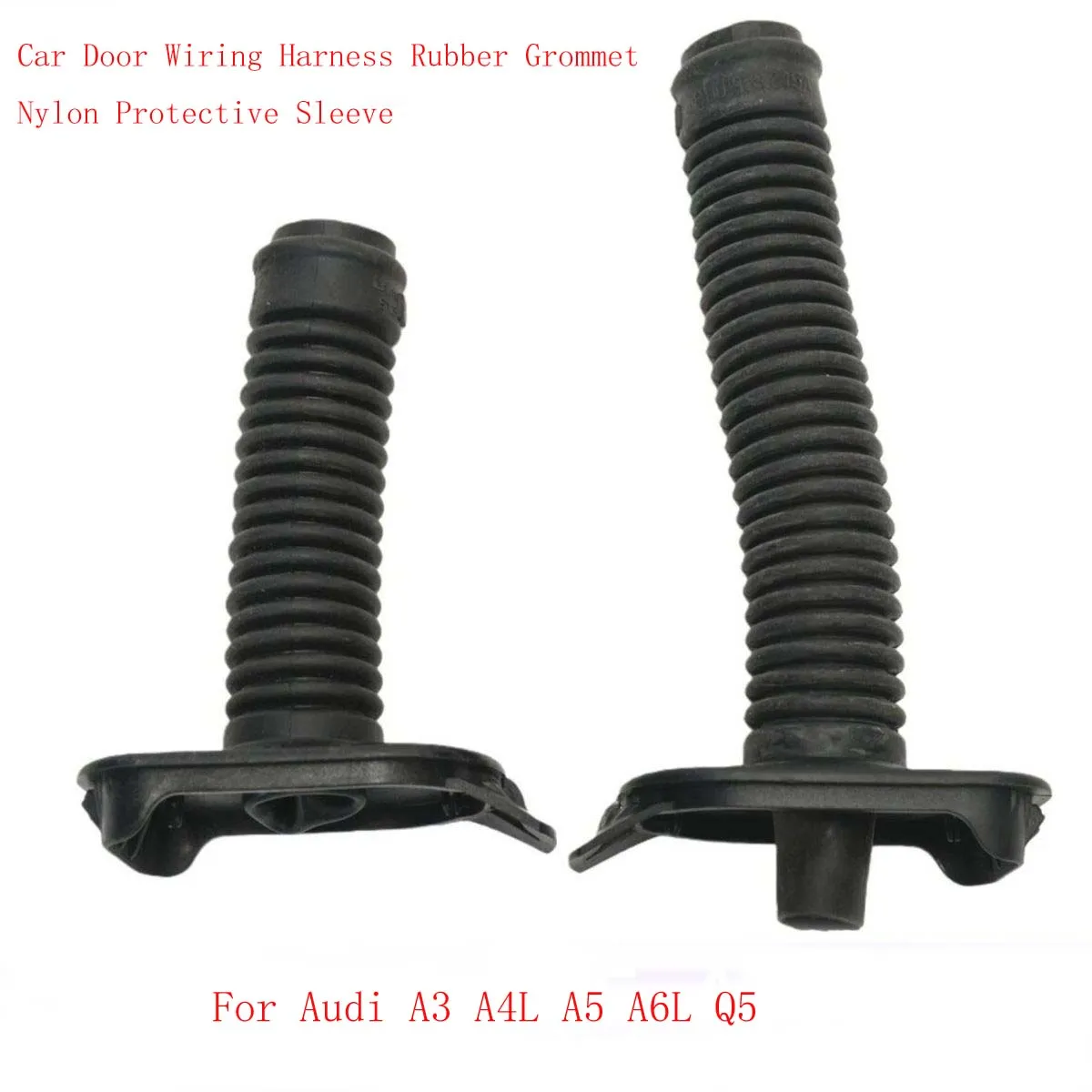 Car Door Wiring Harness Rubber Grommet Nylon Protective Sleeve For Audi A3 A4L A5 A6L Q5 Door Wire Rubber Boot Auto Replacement
