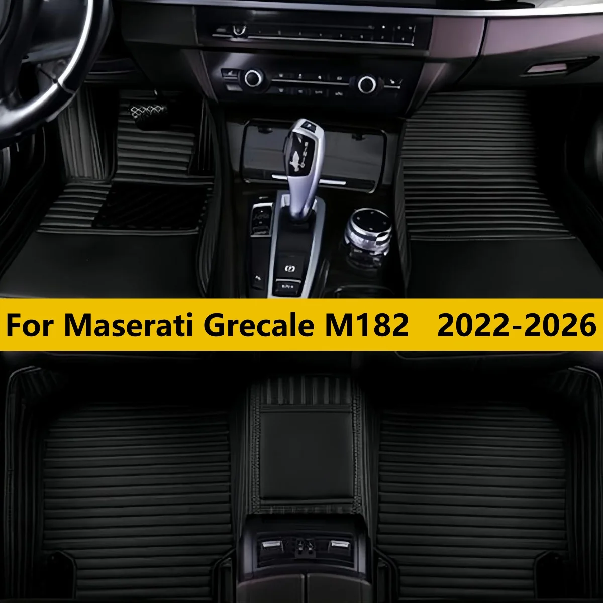

Автомобильные коврики на заказ для Maserati Grecale M182 2022-2026: полный комплект, ковровые покрытия для пола автомобиля