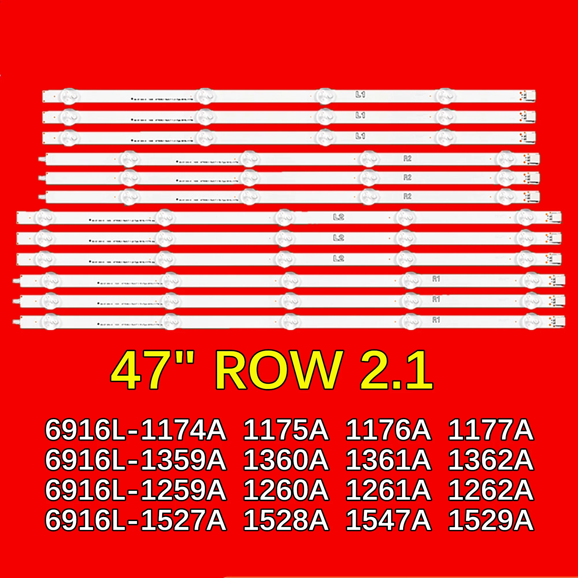 LED Strip for 47LA6200 47LN5200 47LN5400 47LN5700 47LA620V47LN540V 47LN570V 47LN610V 47LA6130 47LA6150 47LN5130 47