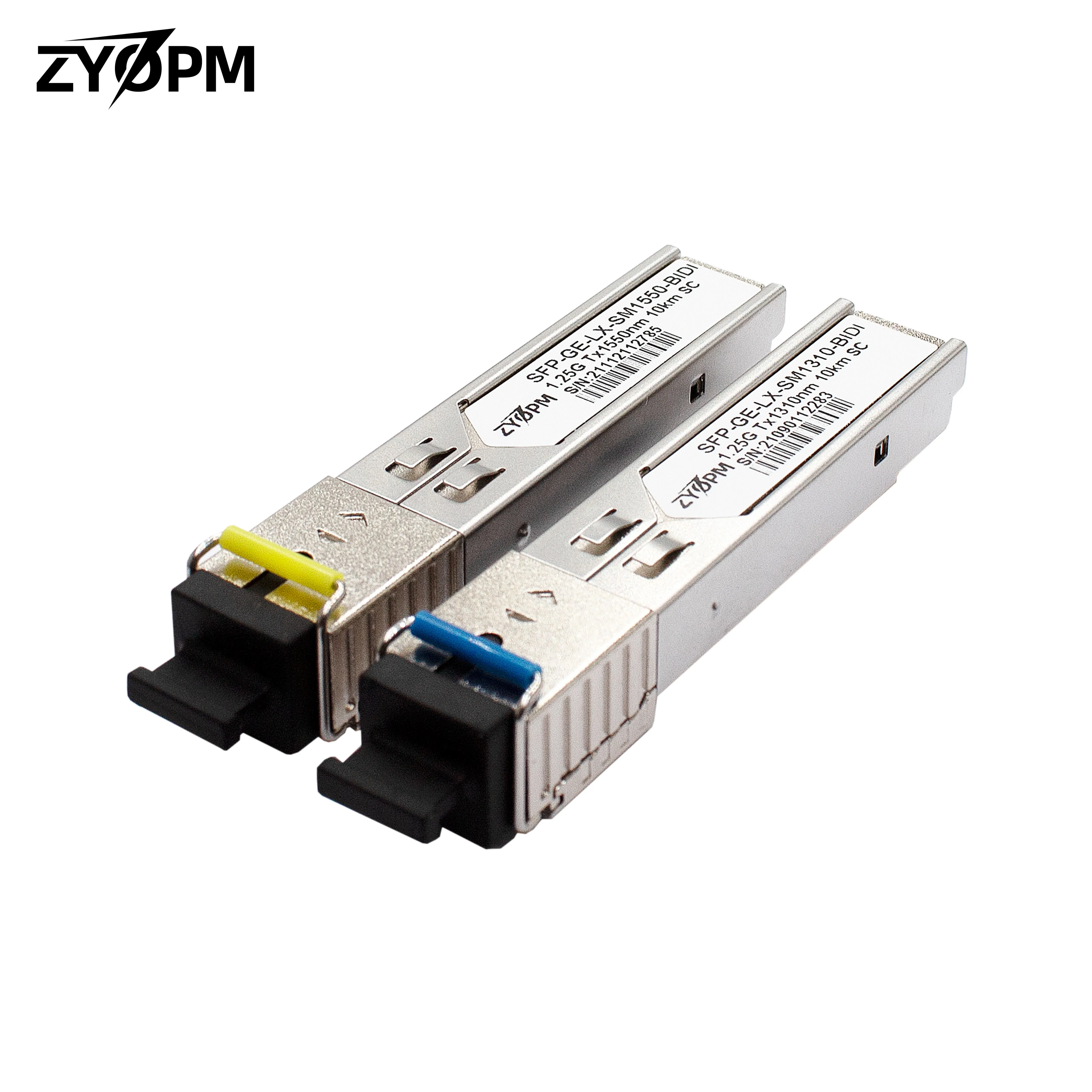 Transceptor Bidi SFP de 1,25G, módulo de fibra SC Simplex monomodo de hasta 20KM 1000Base-BIDI para Cisco GLC-BX-D, Mikrotik, Ubiquiti