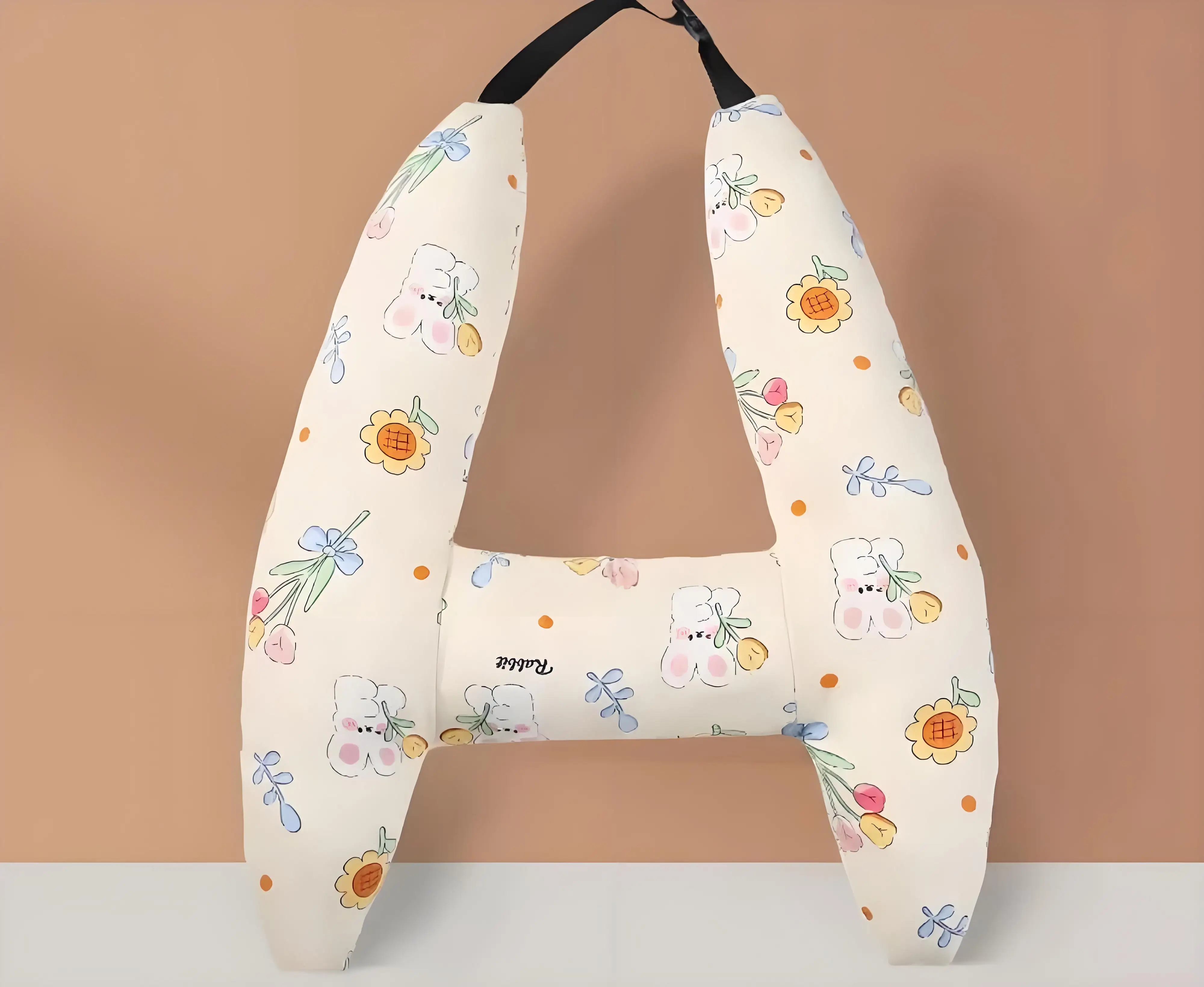 

Автомобильный подголовник для сна, безопасная H-образная подушка для путешествий, мультяшный принт, подушка для поддержки шеи, головы, подушка для автомобильного сиденья, защитная подушка для шеи