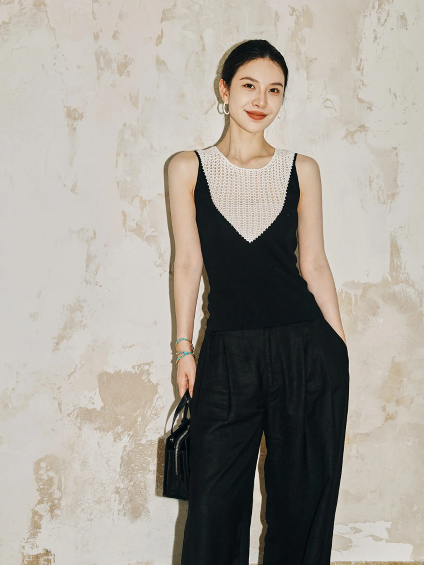 

Модный ретро-джемпер из трикотажа: комфортный повседневный женский топ, универсальный осенний новый фасон в корейском стиле, шелковистый, омолаживающий.