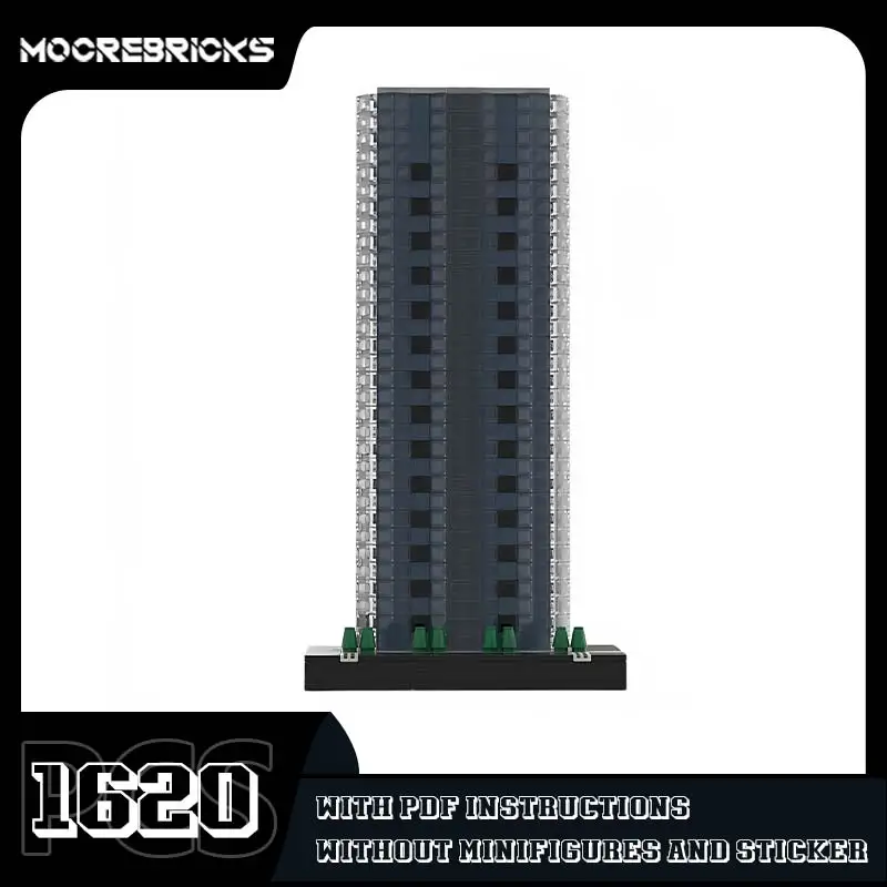 MOC-41749  City Architecture Nashville 505 Street View Building Blocks Assembly Model Toys Children's Gifts