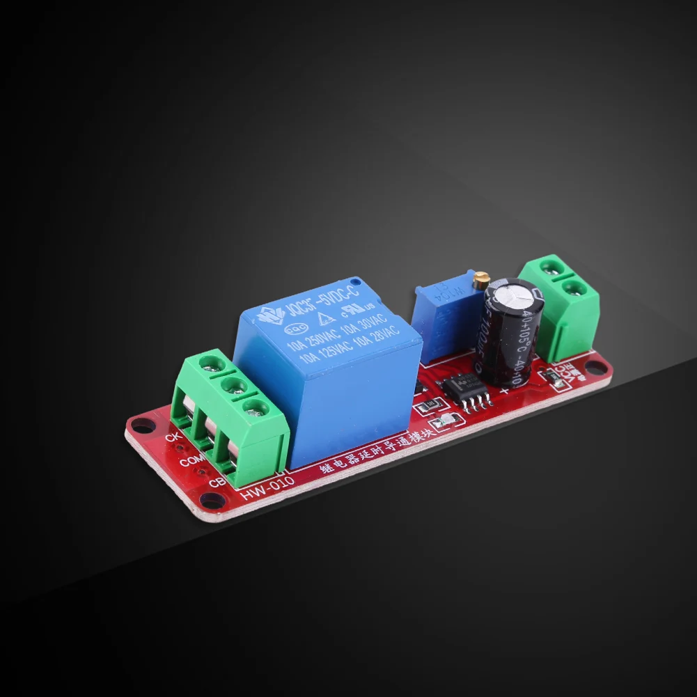 

NE555 Time Relay Shield Module 0~10S Car Driving Recorder Delay Board 5/12V Pulse Generation Duty Cycle Electronic Components