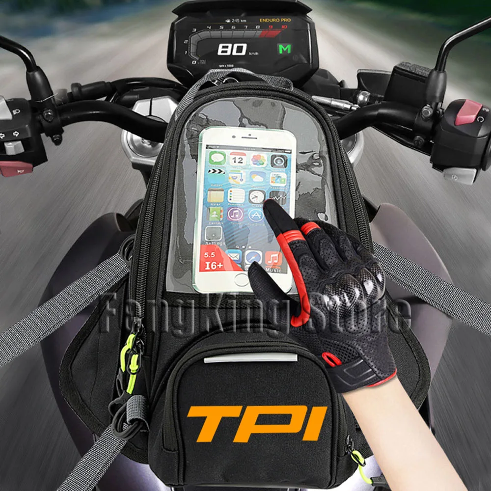 For exc 300 tpi 150XCW EXC XC TPI Si Motorcycle Magnetic Bag Riding Bag Navigation Fuel Tank Bag Large Screen