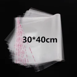 30x40cm Gernal Use Clear Resealable OPP Adhesive Bag DIY Transparent Shoes T-shirt Self Sealing Plastic Gift Shipping Pouches