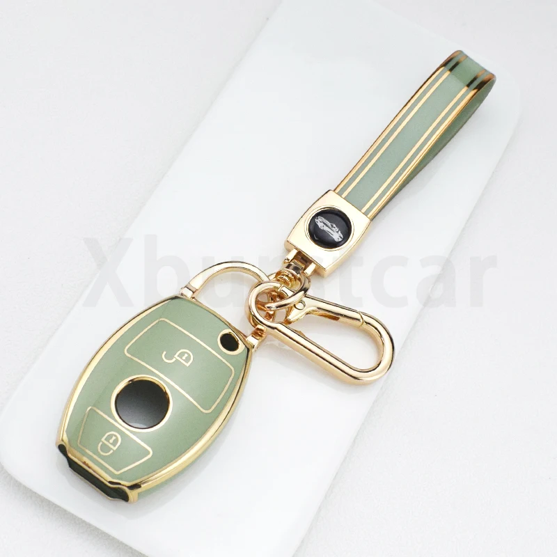 

Soft TPU Car Key Fob Case Cover for Mercedes Benz E C G M R S Class W204 W212 W176 GLC CLA GLA AMG Shell Protector Accessories