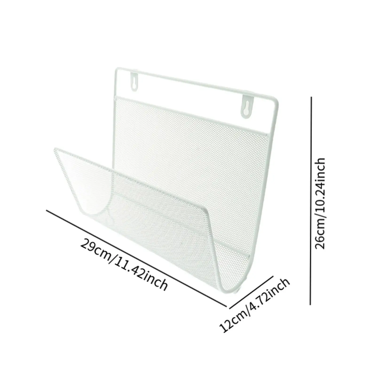 Magazine Rack for Home Office School, Decorative Wall Mounted File Organizer, File Holder for files Books Magazines Folders