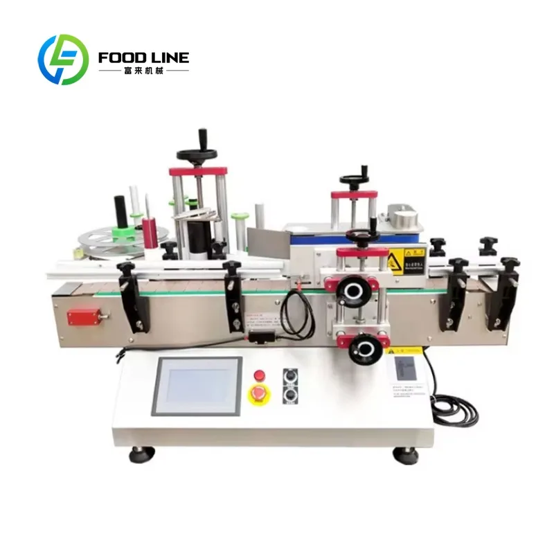 Customized size Cylinder water bottle self-adhesive labeling machine automatic round bottle labeling machine