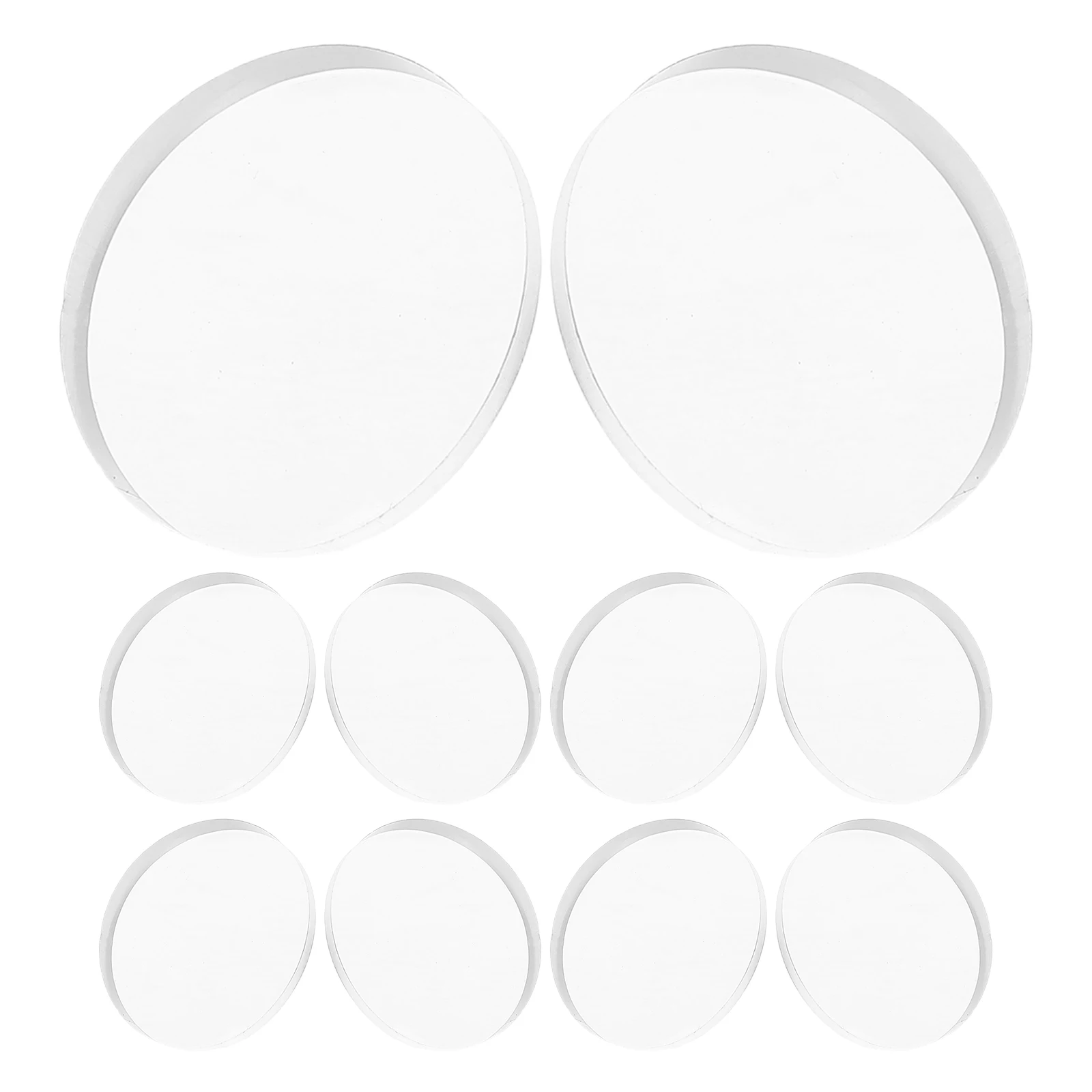 

120 Pcs Furniture Glass Anti-slip Spacer Silica Gel Transparent Table Protector