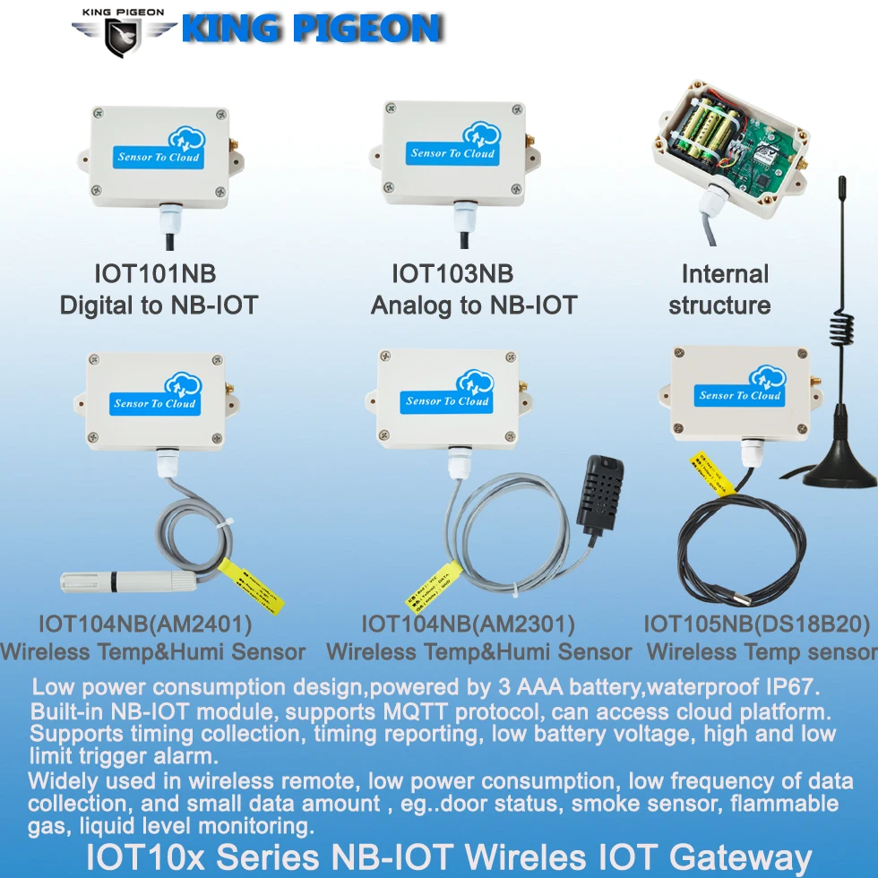 BLiiot 500pic RS485 a MQTT 4G trasmissione Wireless acquisizione dati supporto temperatura e umidità Digital Modbus RTU 500pic