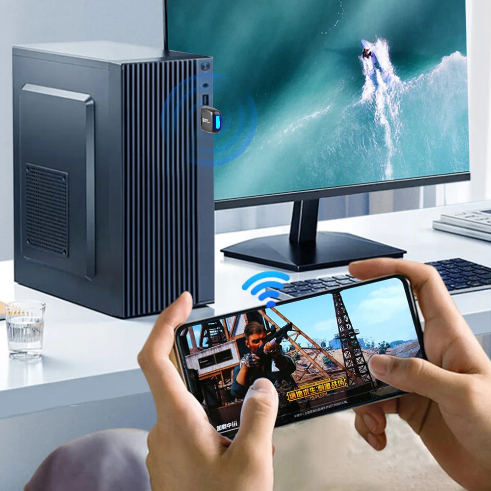 

WIFI 6 USB Dongle Mini USB WiFi Card Adapter 2.4GHz 286.8Mbps Wireless Network Receiver For PC Laptop Windows 7 10 11