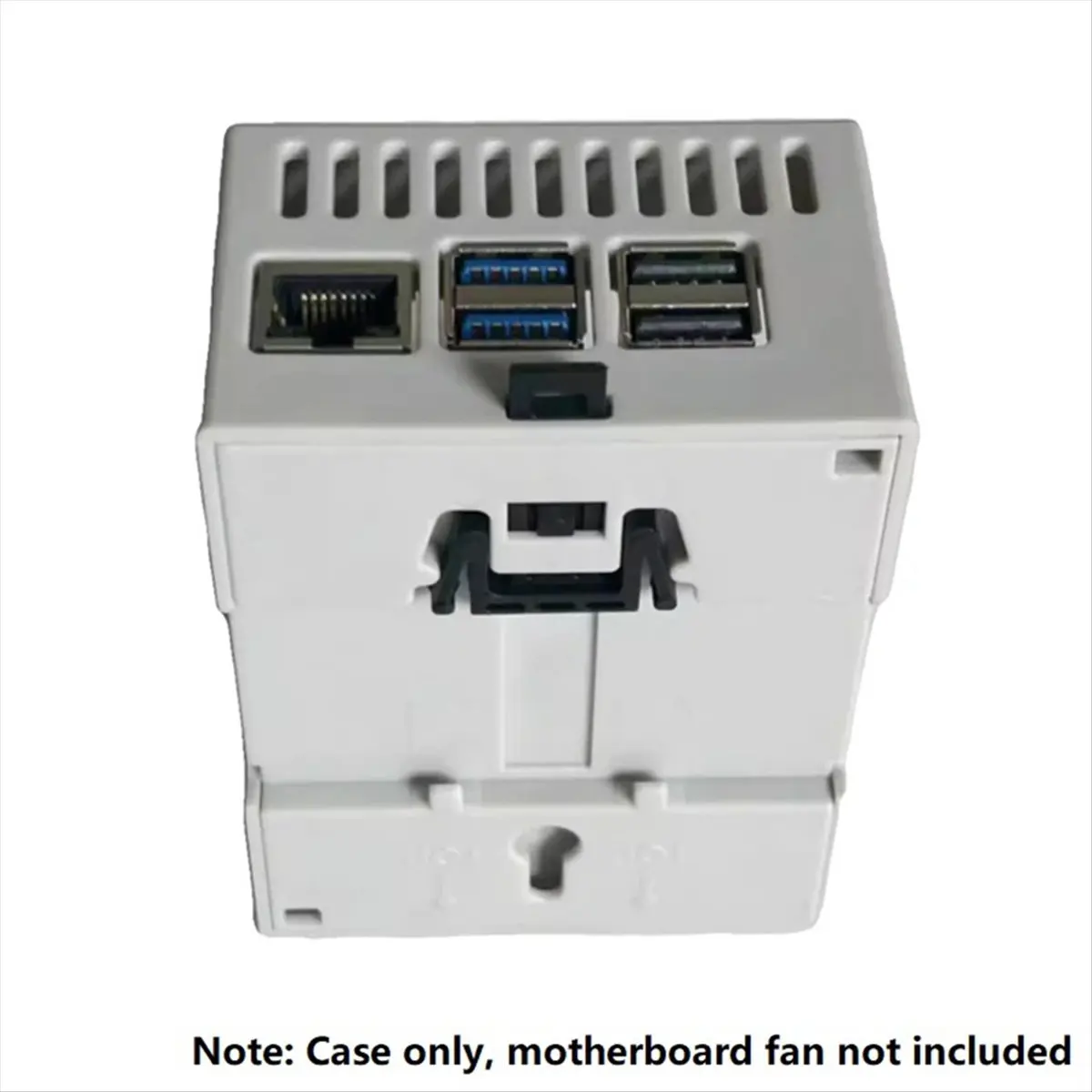 A72Z For 5 Case DIN Rail Shell ABS Large Inner Space Clear Top Electric Box for RPi 5 Pi 5