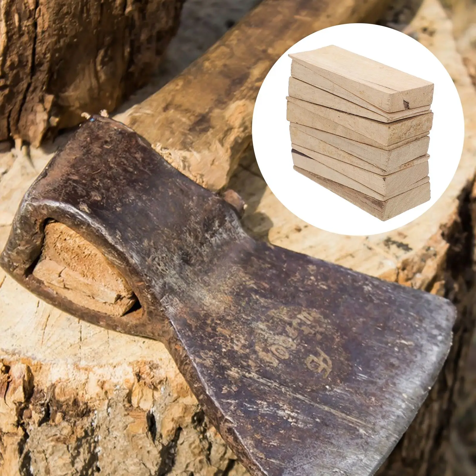 10 Pcs Handle Wedge Plug Axe Accessory Maintenance Tool Hammer Cork Handles Replacement Wooden Wedges