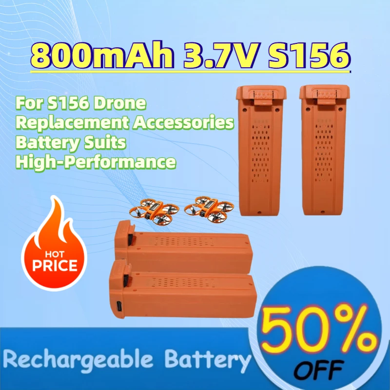 

In Stock 1800mAh 3.7V S156 Li-po Rechargeable Battery for S156 Drone Replacement Accessories Battery Suits High-Performance