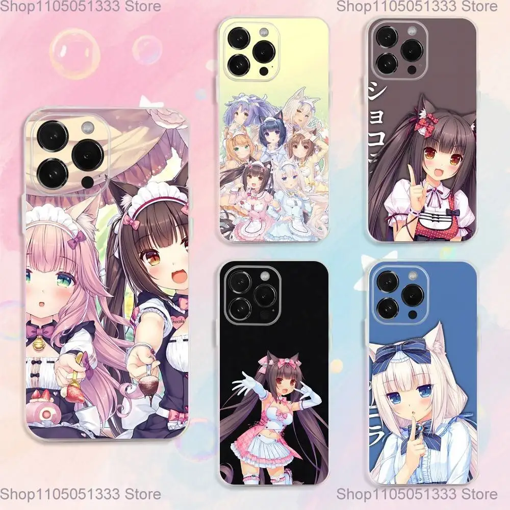 

N-Nekopara Game Phone Case For iPhone 17,16,15,14,13,12,11 Plus,Pro,Max,XR,XS,Plus,E,SE4,Mini Transparent Cover